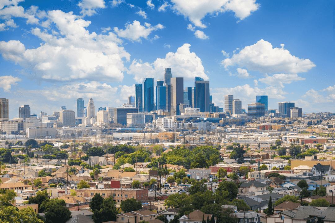 Los angeles city scape