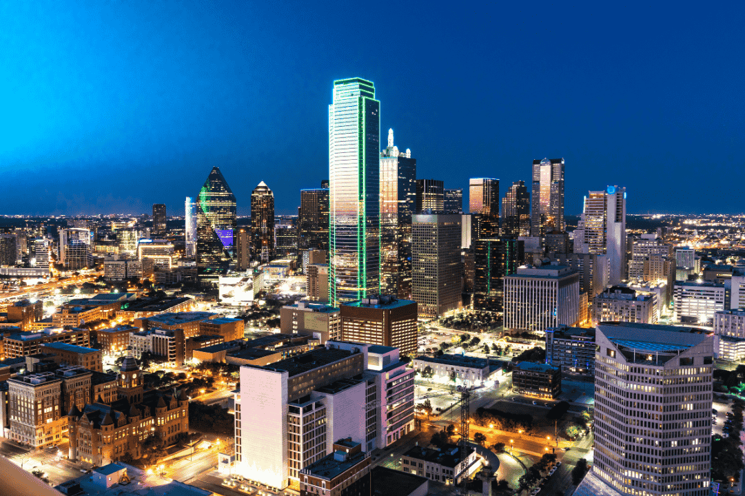 Dallas City Skyline in Dallas County