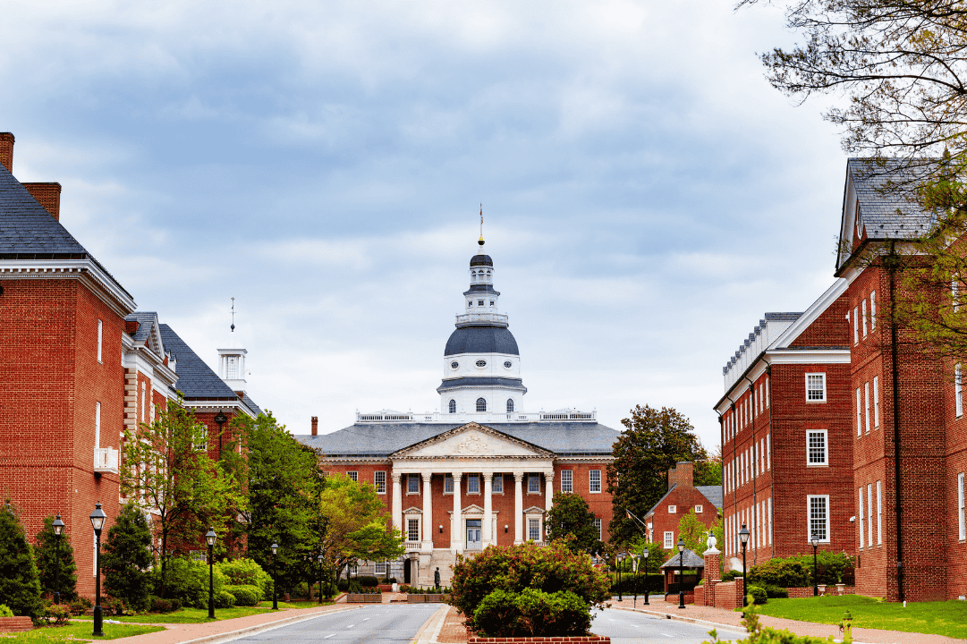 Maryland State House Building on Bladen Street