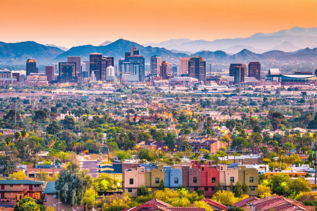 Phoenix, Arizona USA Cityscape Arizona is Best for Tax Lien Investing