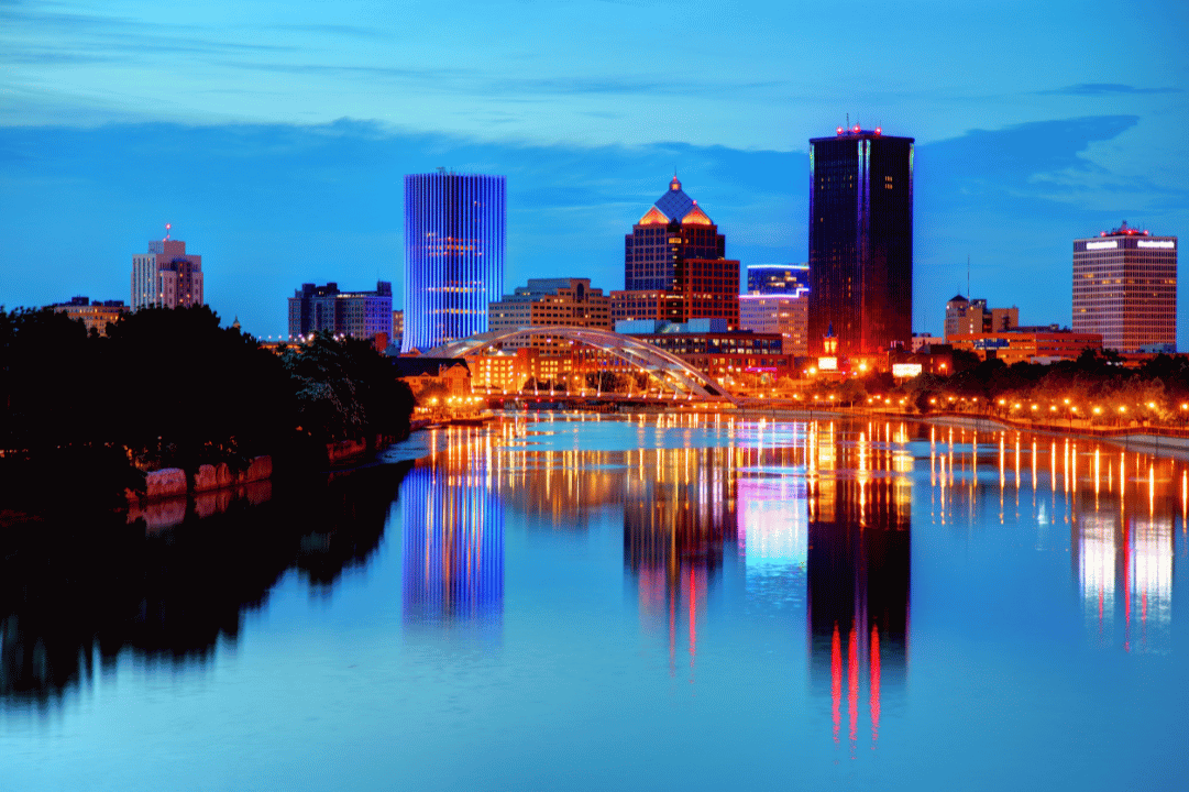 Rochester in Monroe County, New York
