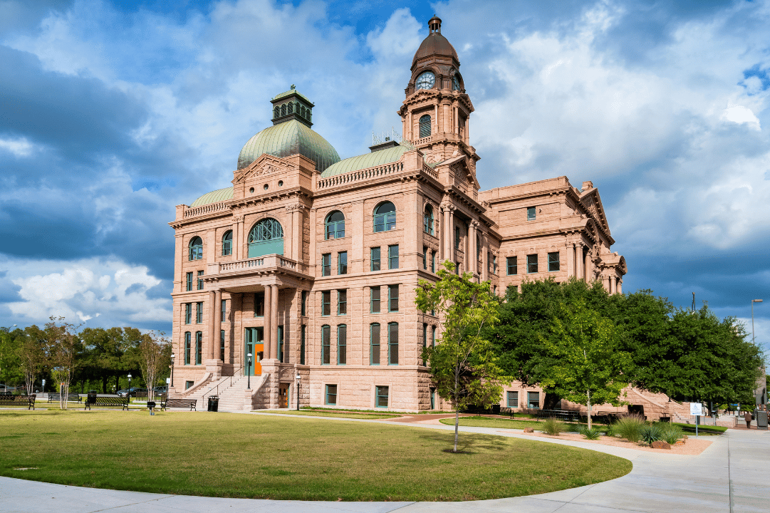 Tarrant County Courthouse in Downtown Fort Worth Texas USA