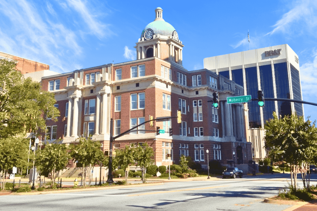 Bibb County courthouse in Macon